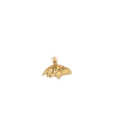 14k Yellow Gold NFL Baltimore Ravens Pendant